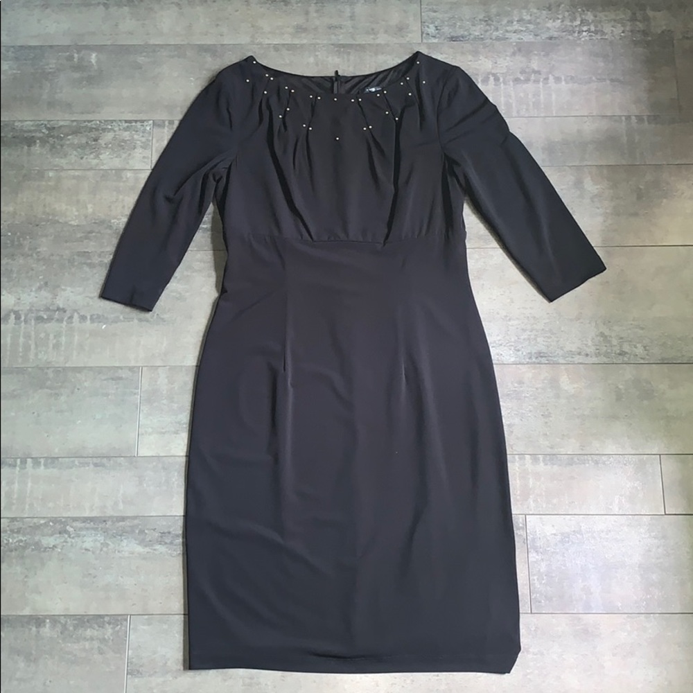 David Meister 3/4 Sleeve Dress